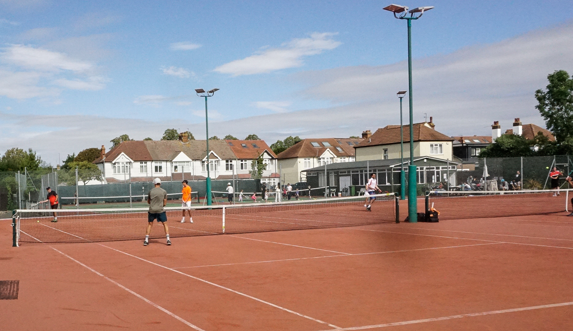 Players taking part in a tennis competition at Bromley Wendover